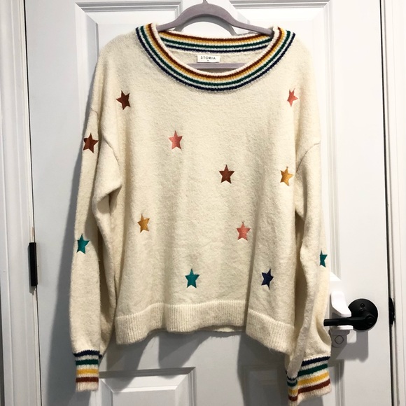 Storia Sweaters - Multi-color star sweater from Storia
